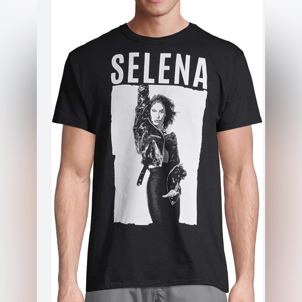 Selena Quintanilla Unisex Graphic Short Sleeve T-Shirt Black 2XL